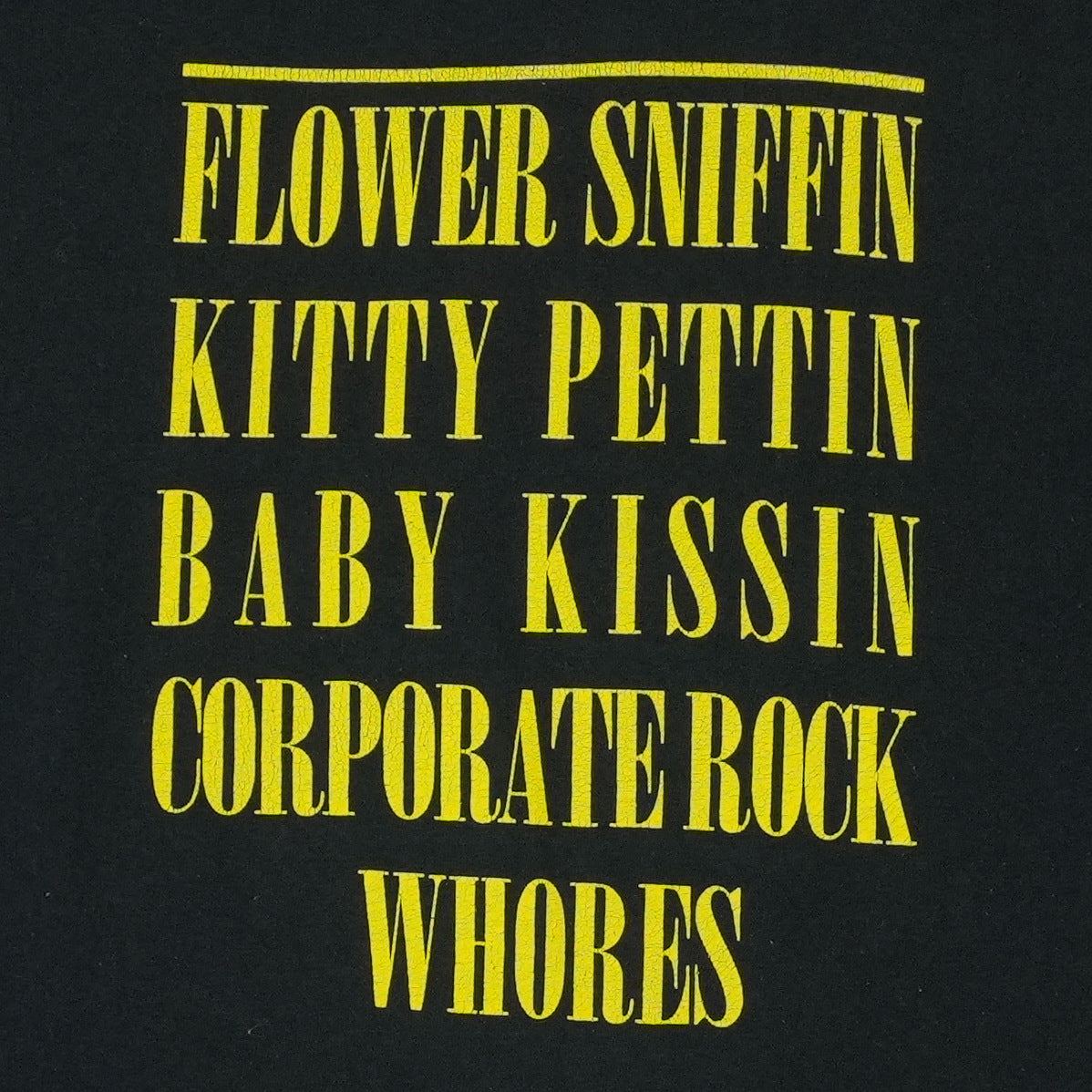 2000s Nirvana Smiley Corporate Rock Whores Shirt Detail 3