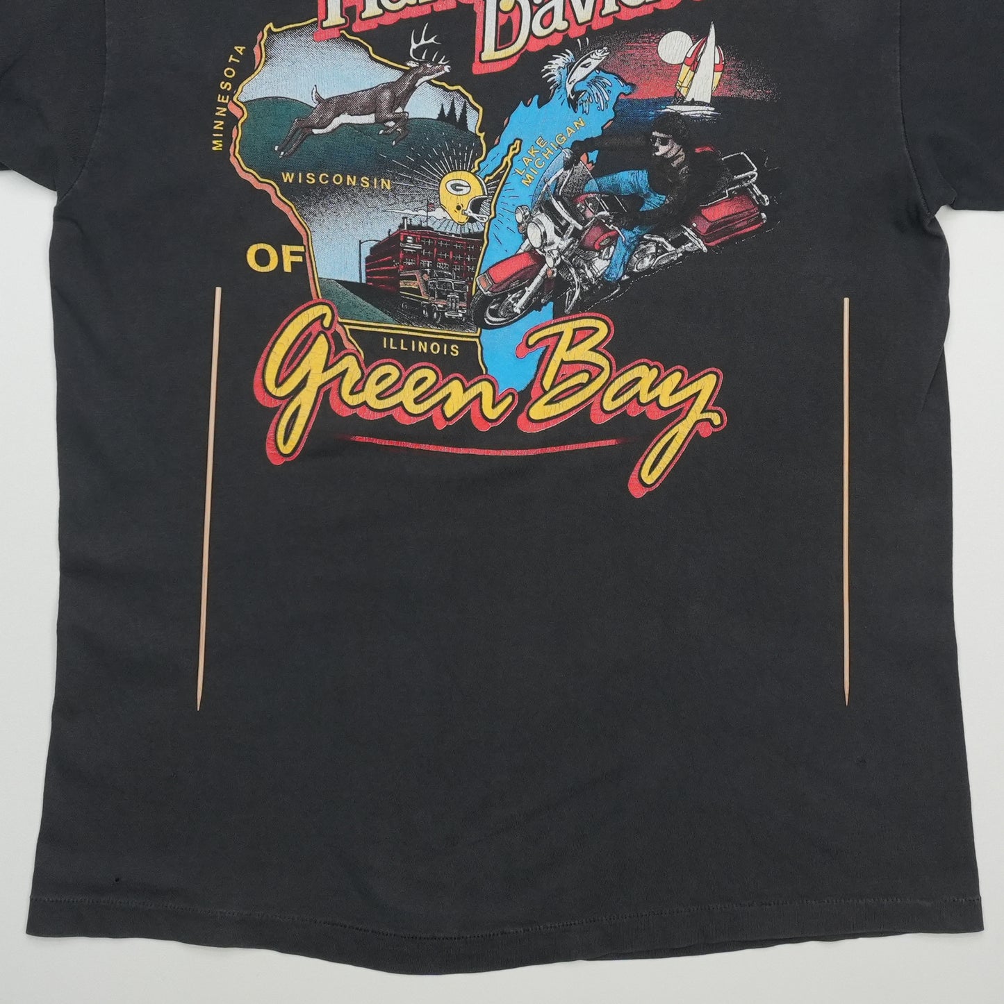 1992 Harley Davidson Green Bay Shirt