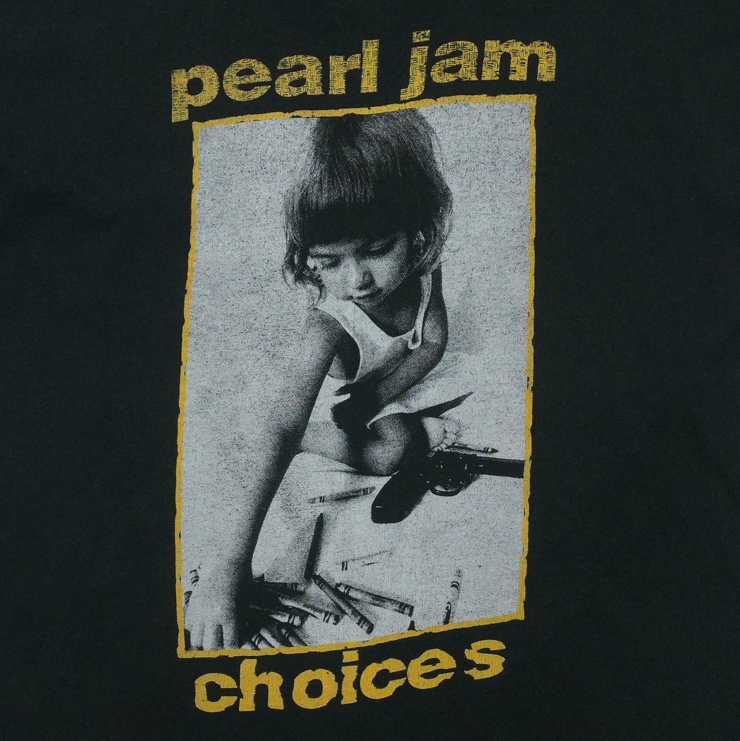1992 Pearl Jam Choices Shirt Tag