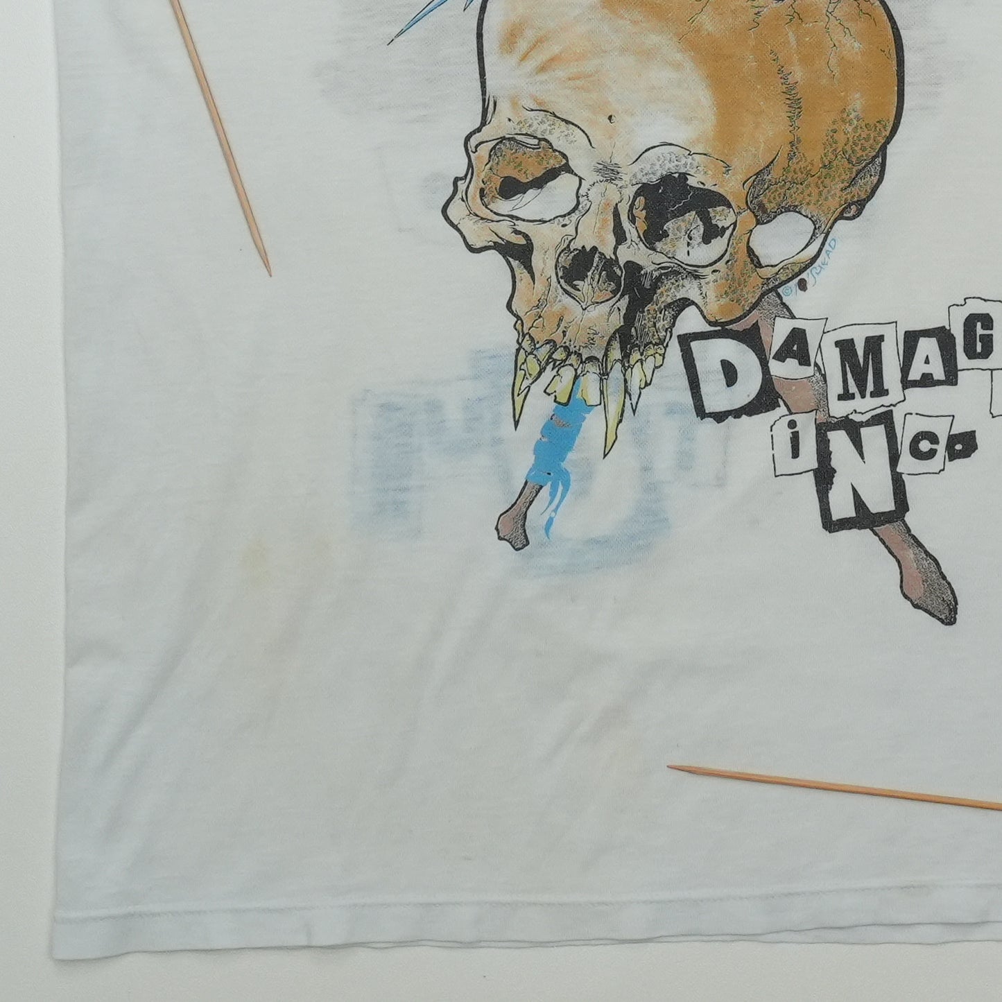 1980s Metallica Damage Inc Shirt Detail 2