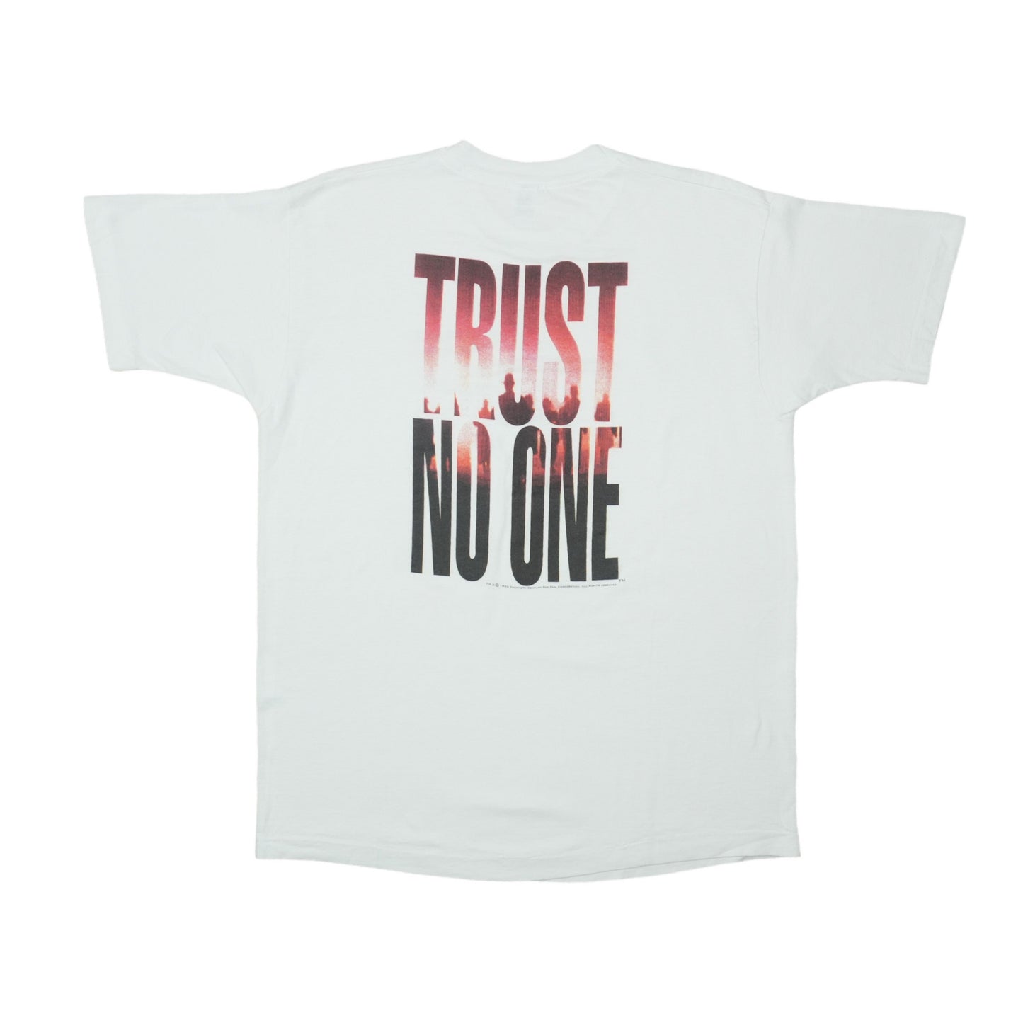 1998 The X-Files Trust No One Shirt Back