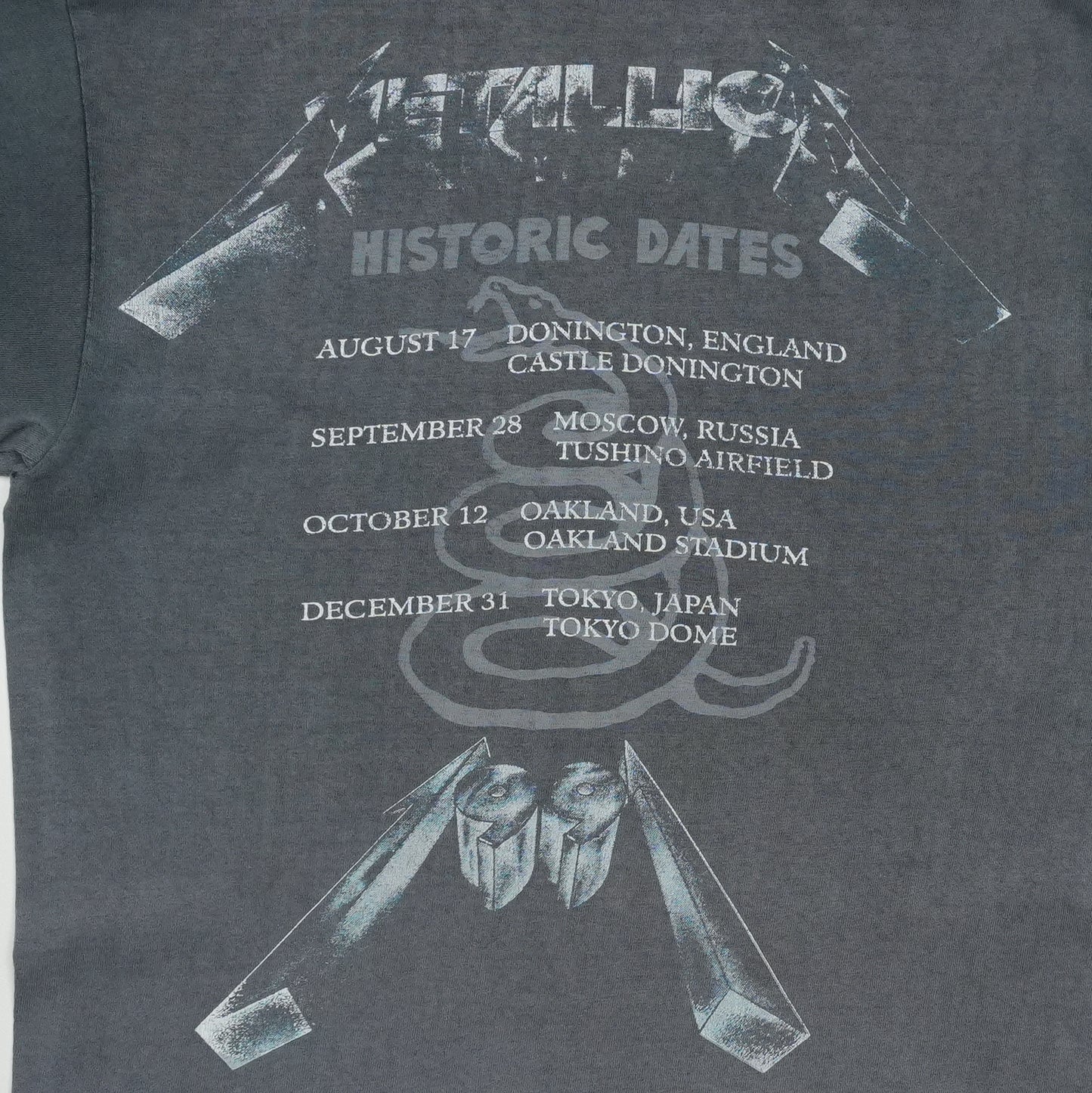 1991 Metallica Black Album Concert Shirt