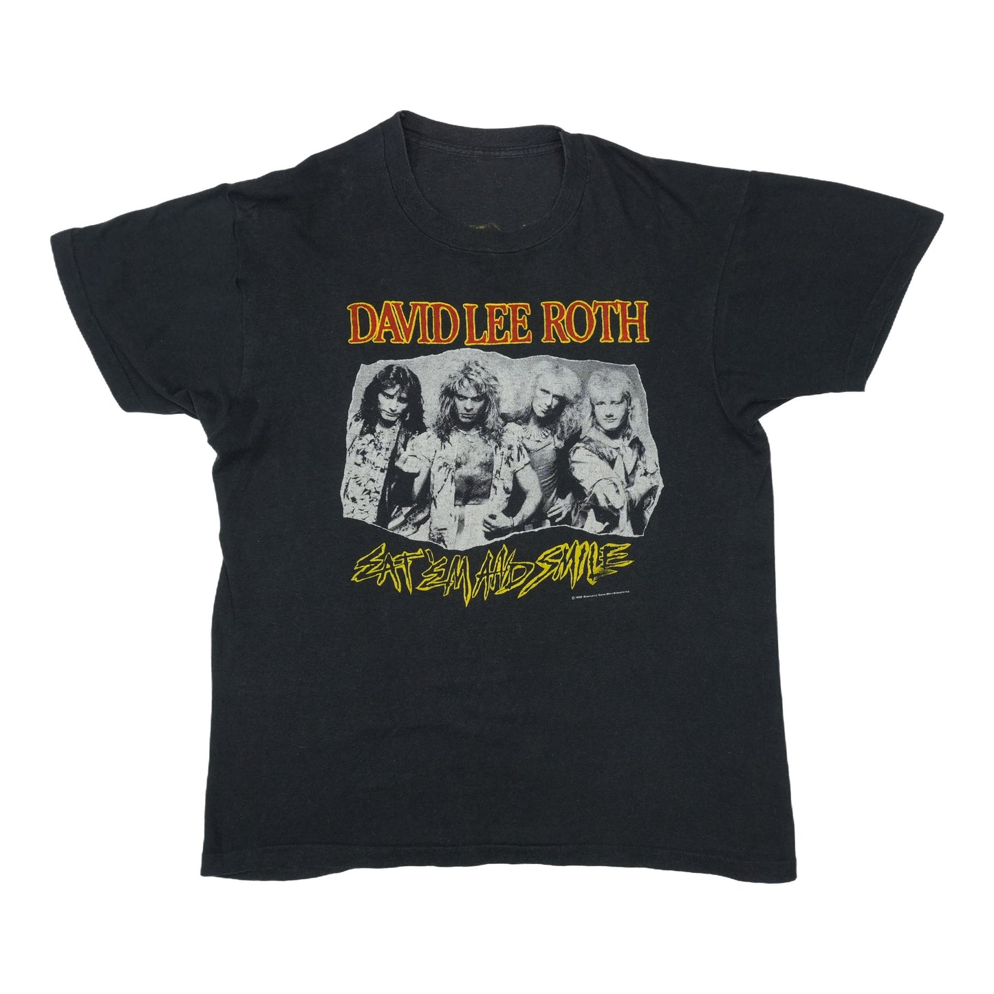 1986 David Lee Roth Eat 'Em and Smile Shirt Front