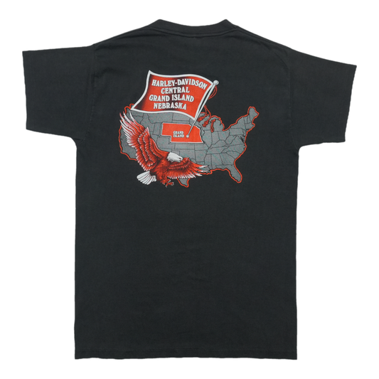 1989 Harley Davidson Motor Co Hawg 3D Emblem ShirtBack