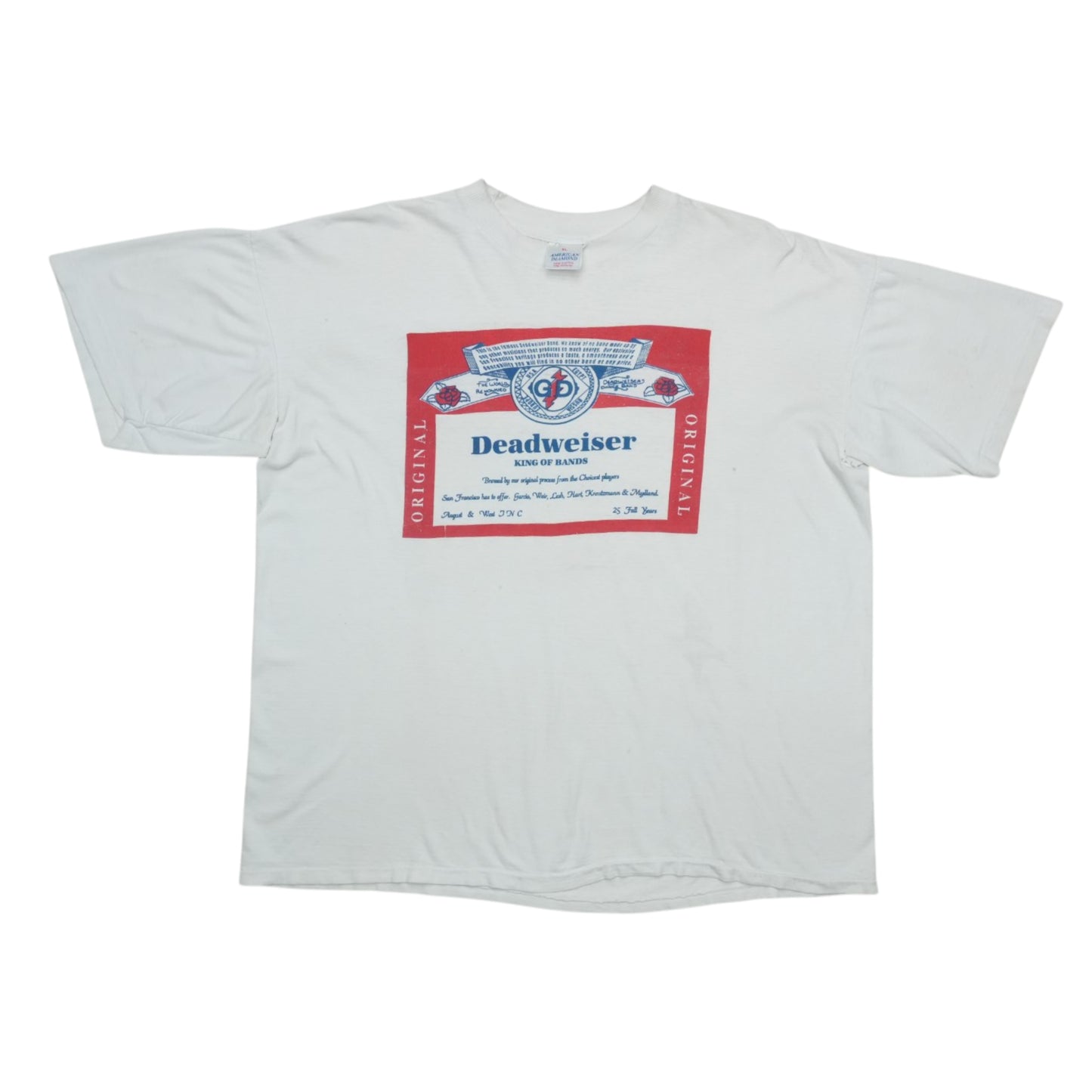 1980s Deadweiser Grateful Dead Shirt Front