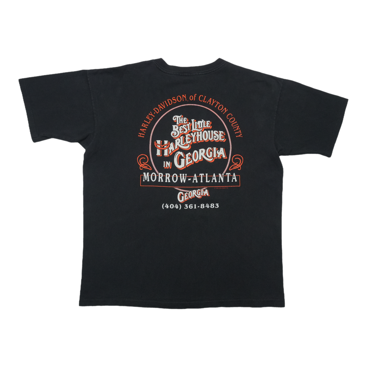 1994 Harley Davidson Rider Mountain Landscape ShirtBack