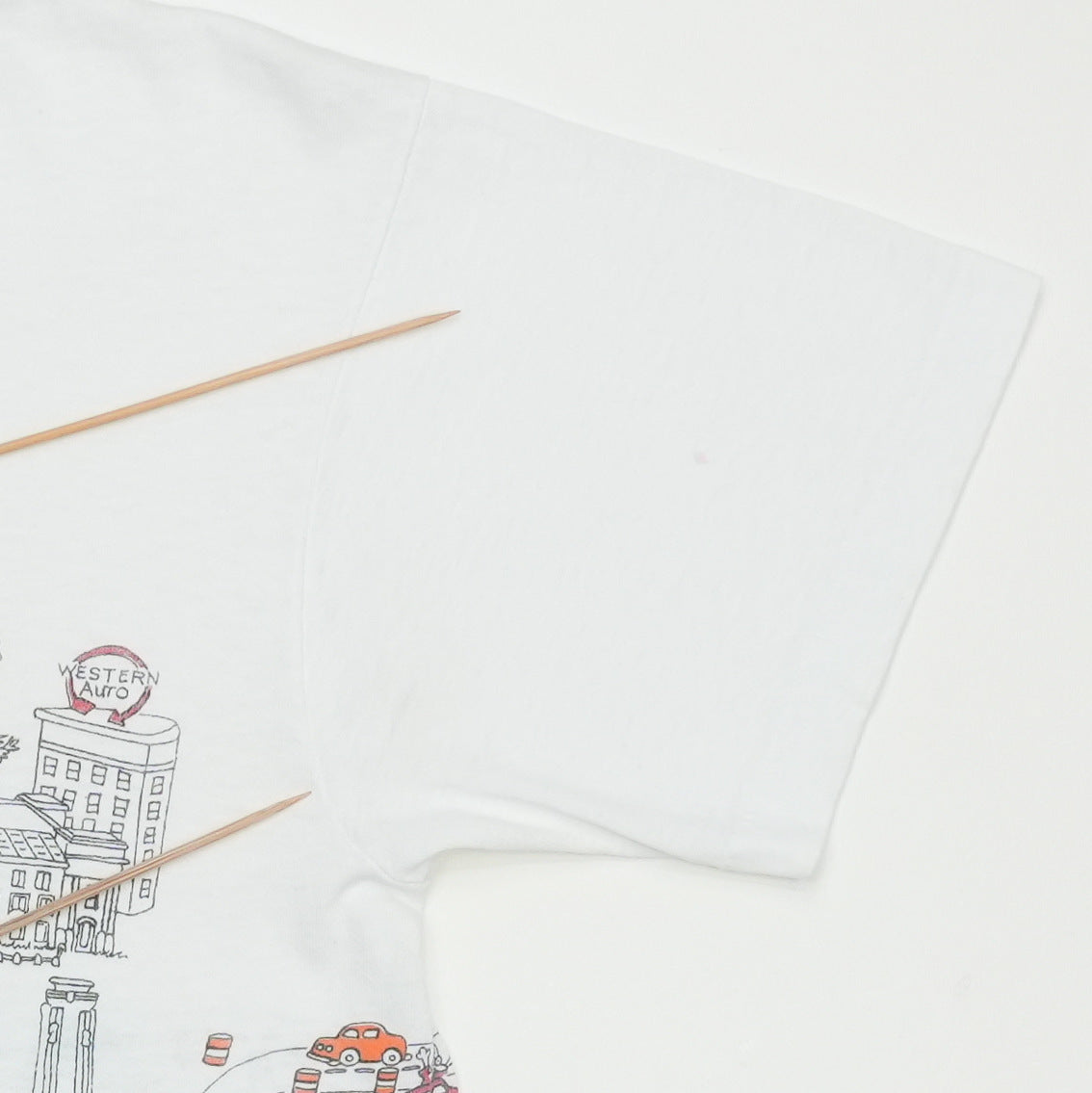 1990s Welcome To Kansas City Cartoon Landmarks Shirt Detail 2
