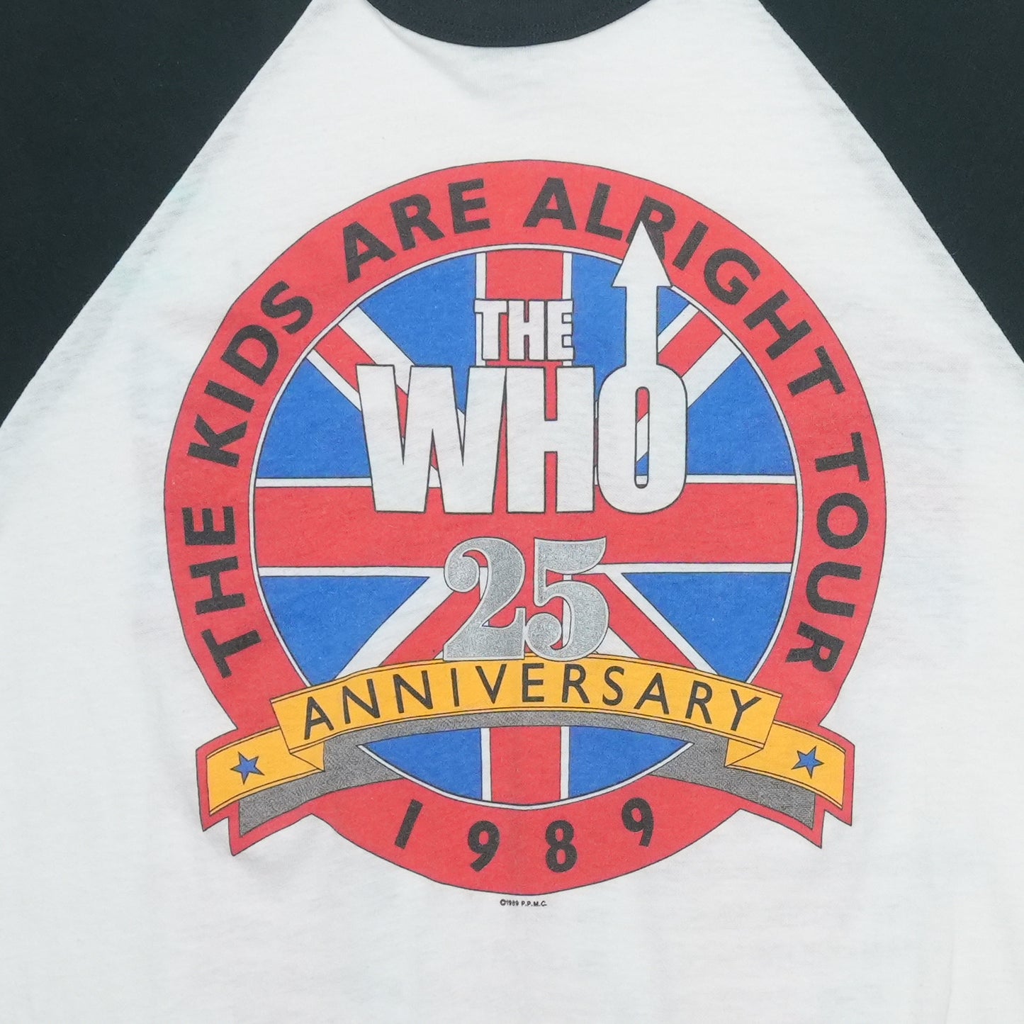 1989 The Who The Kids Are Alright Tour Raglan Shirt Detail 2