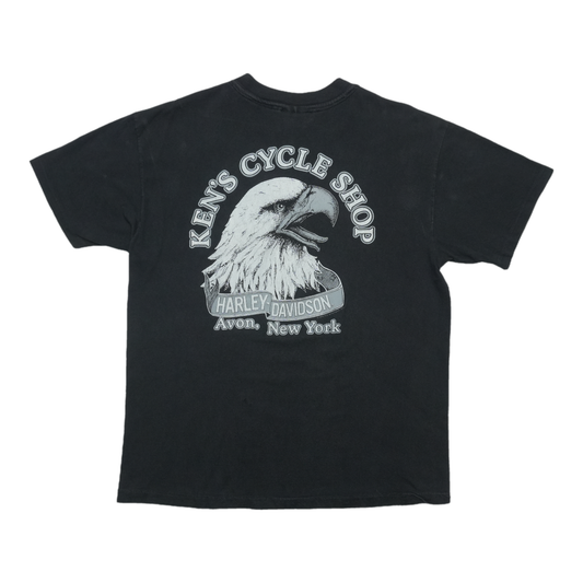 1993 Harley Davidson Survivor Wolf ShirtBack