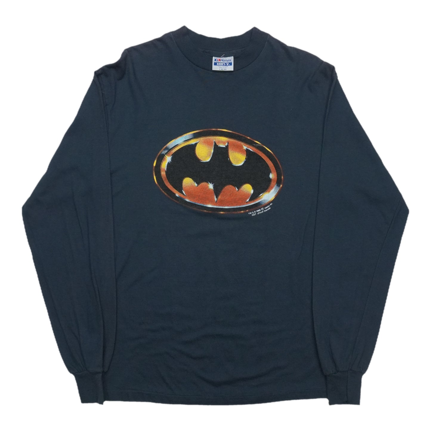 1990s Batman Logo Long Sleeve Shirt Front