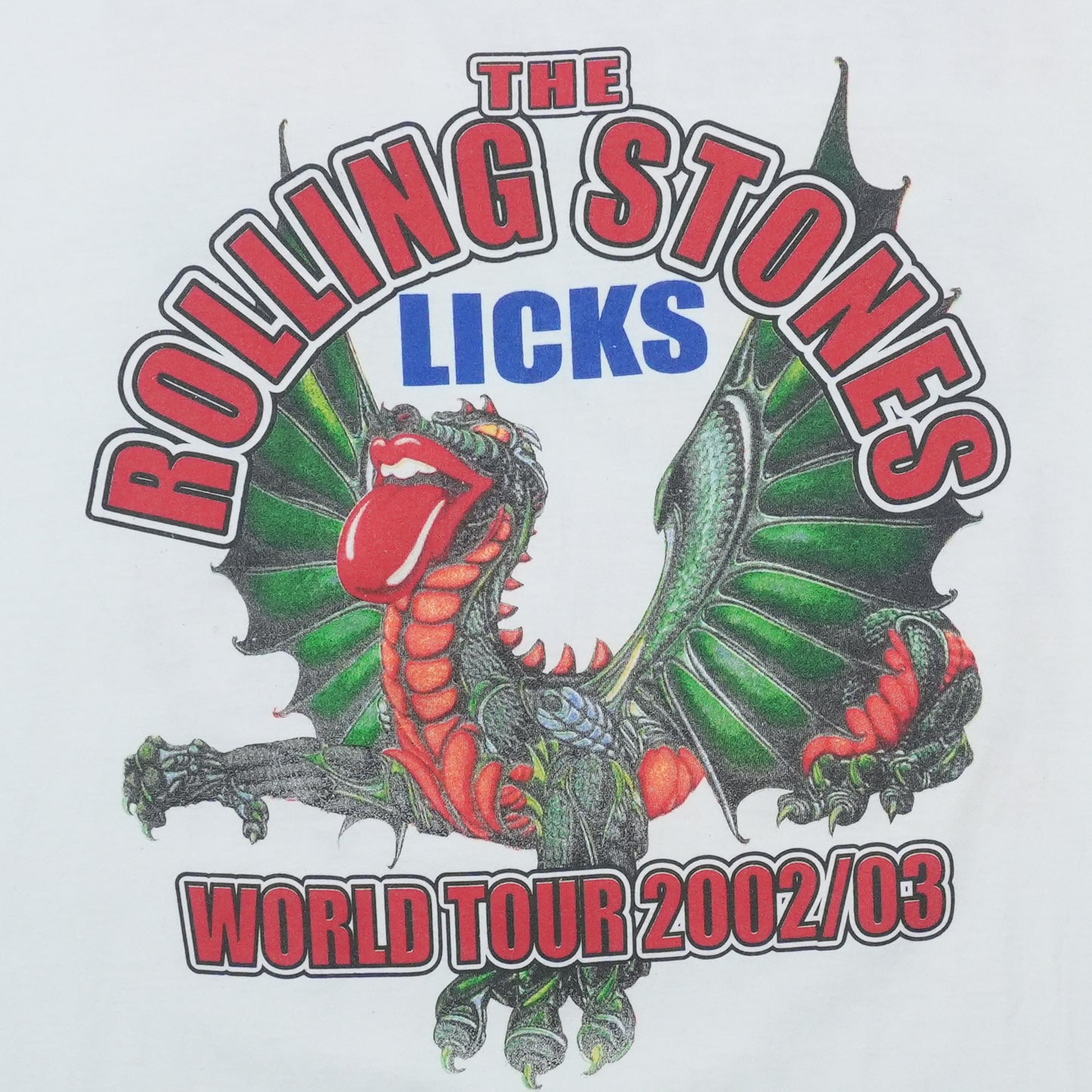 2002 Rolling Stones Licks World Tour Shirt Detail 2