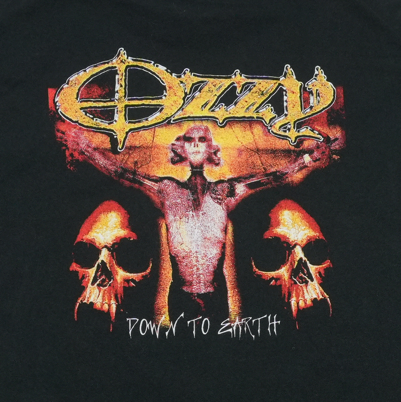 2001 Ozzy Osbourne Down to Earth Tour Shirt Back Graphic