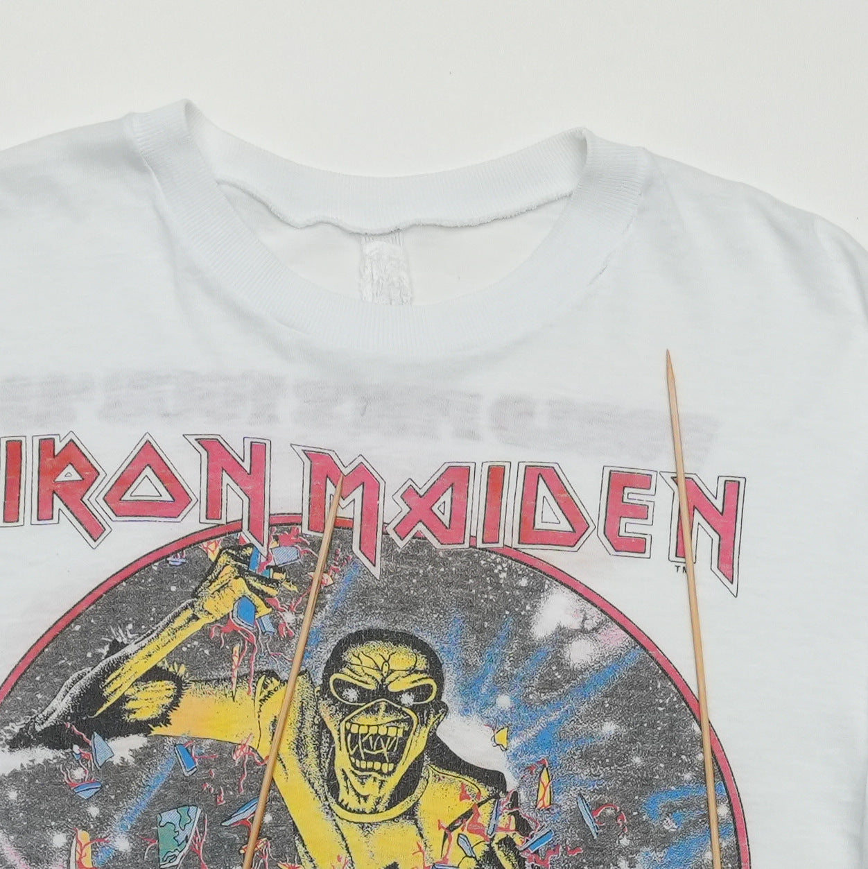 1983 Iron Maiden World Peace Long Sleeve Shirt Front Detail 3