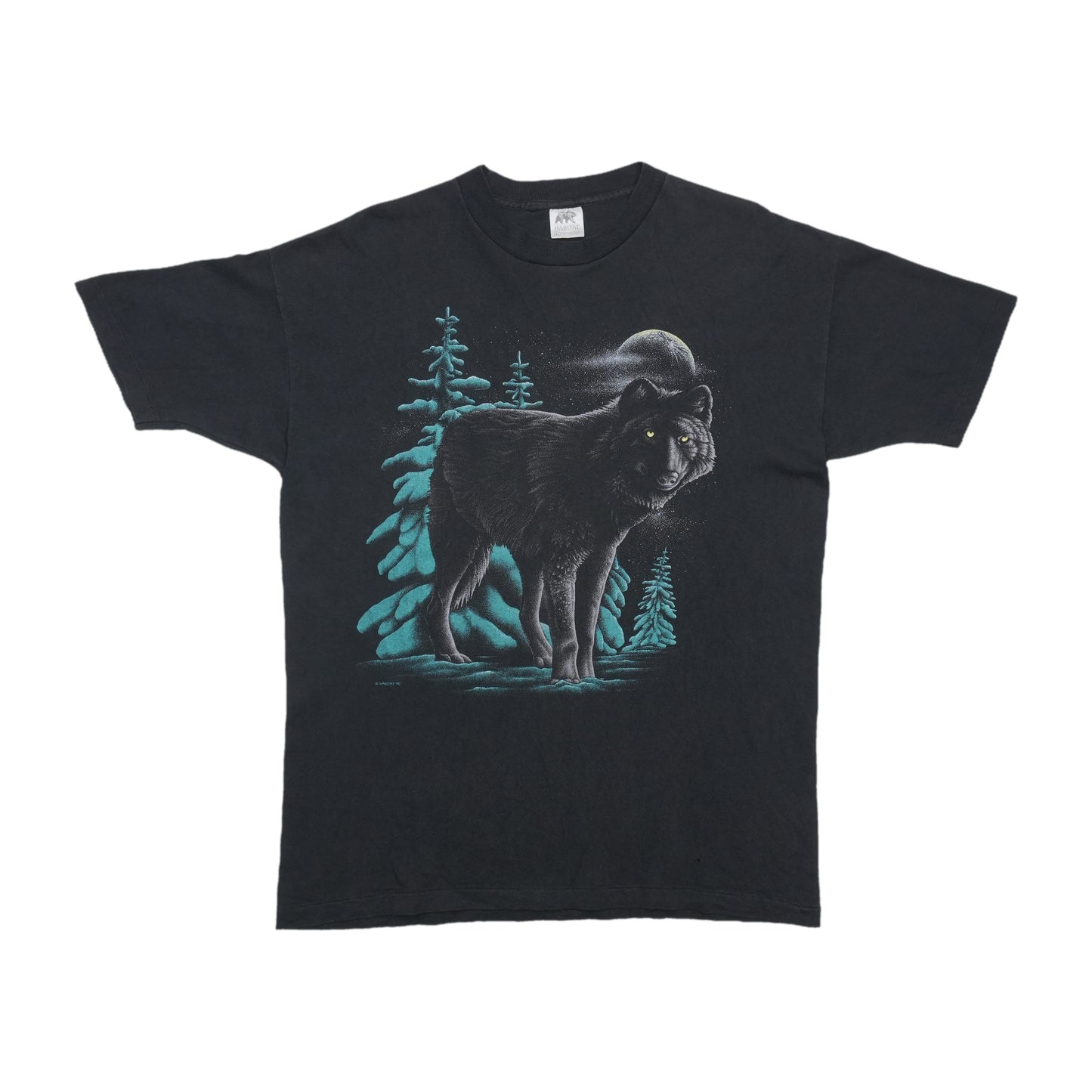 1990 Black Wolf Shirt Front