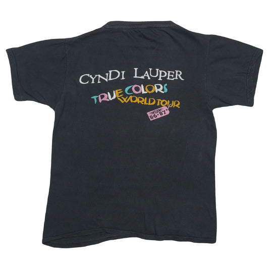 1986 Cyndi Lauper True Colors World Tour Crew Shirt