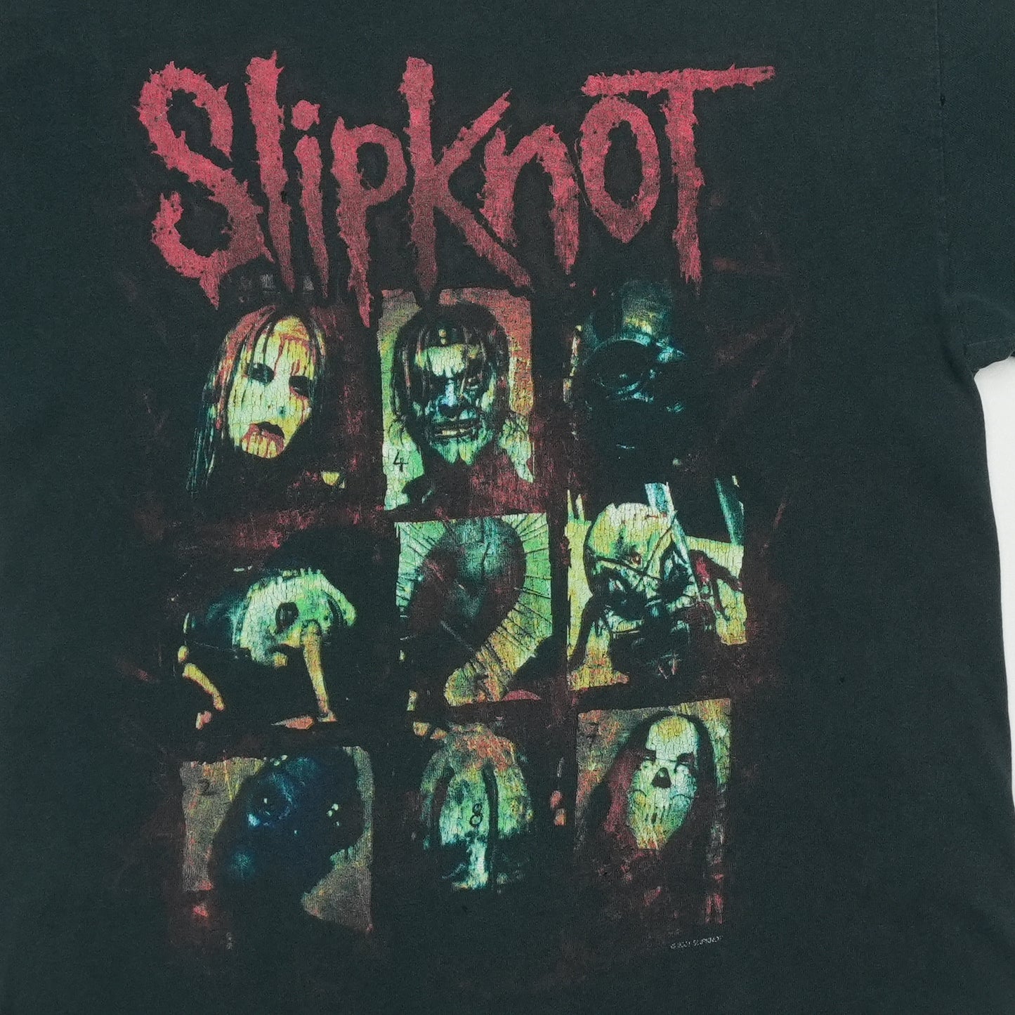 2001 Slipknot Shirt Front Graphic