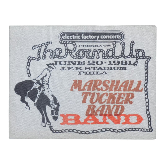 1981 Marshall Tucker Band The Round Up Backstage Pass - front