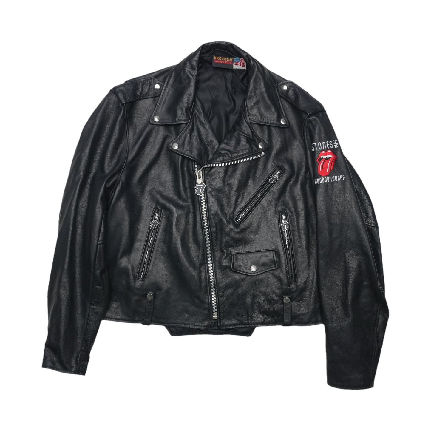 1994 Rolling Stones Voodoo Lounge Leather Jacket Front