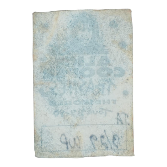 1989 Alice Cooper Trashes The World Tour Backstage Pass - back