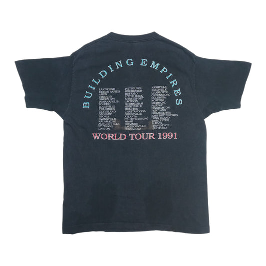 1991 Queensryche Empire Building Empires World Tour Shirt Back