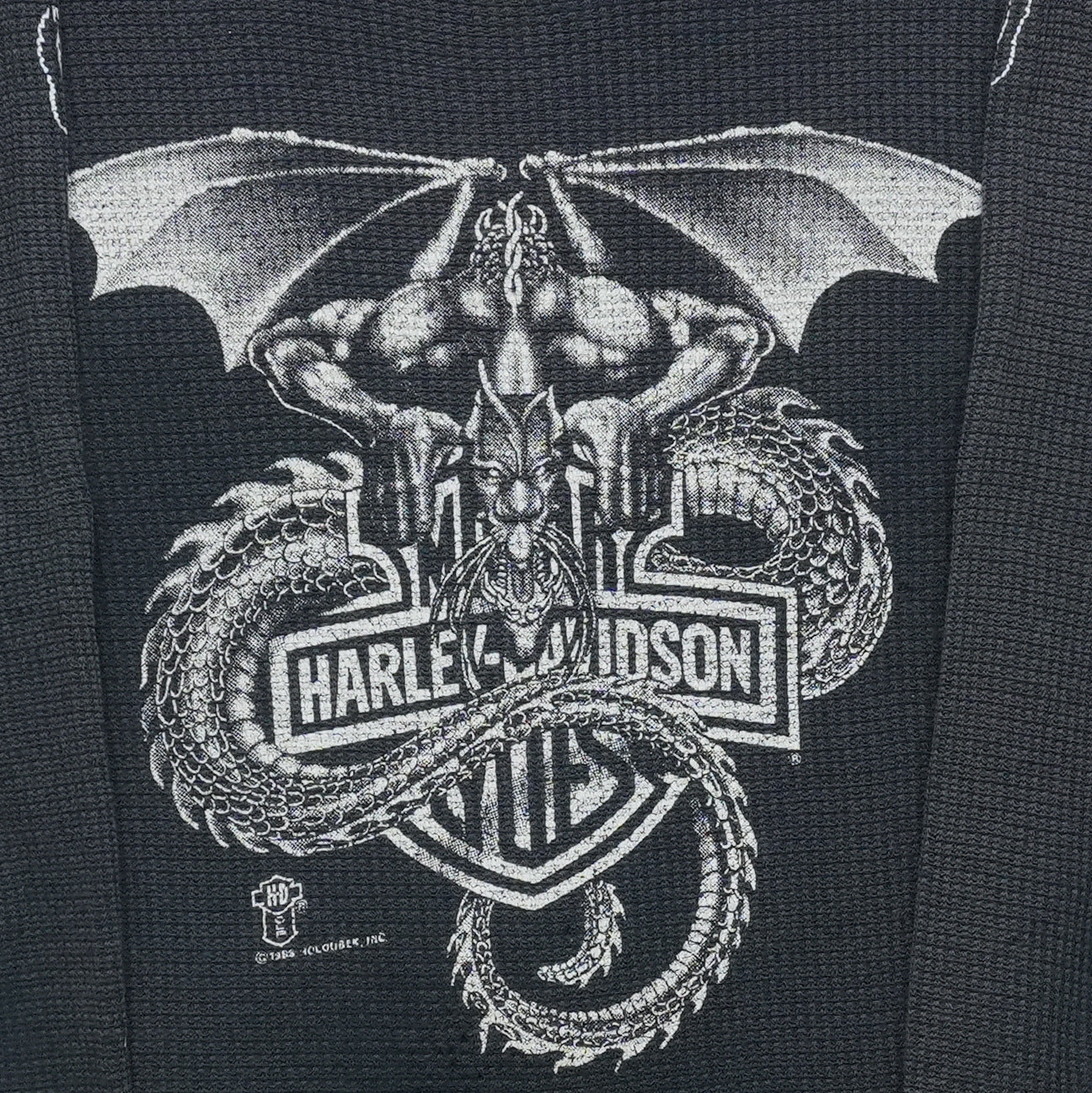 2000s Harley Davidson Twin Cities Savage Minnesota Thermal Shirt Front Graphic