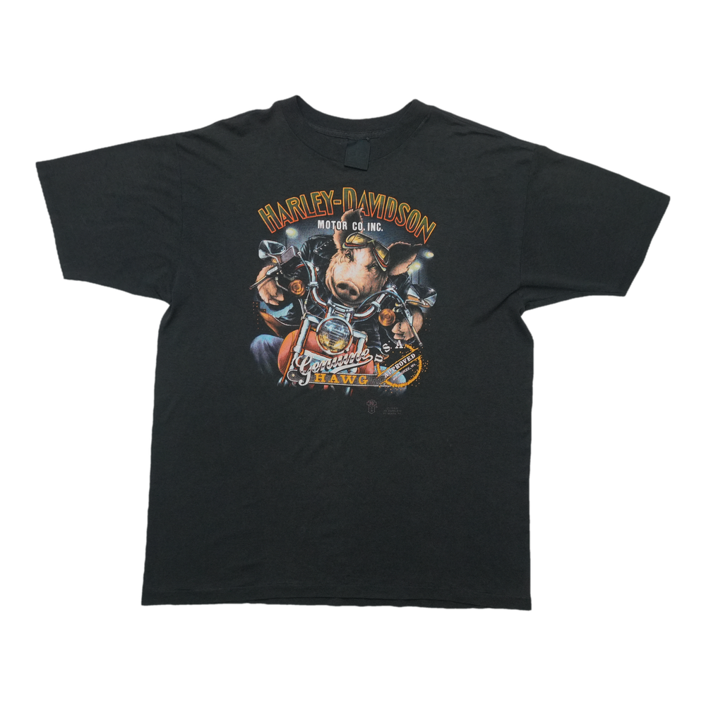 1989 Harley Davidson Motor Co Hawg 3D Emblem ShirtFront