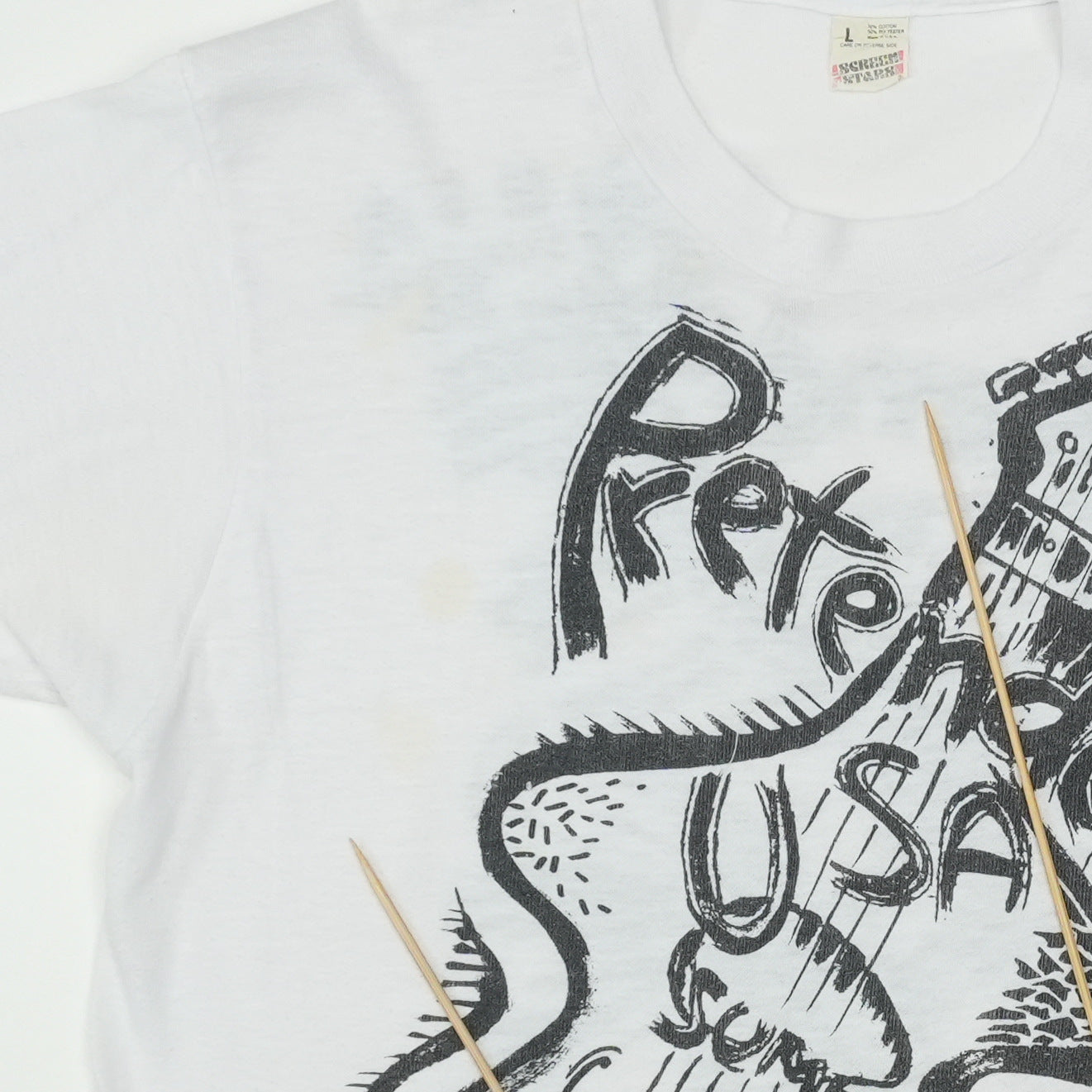 1984 The Pretenders USA Summer Tour Shirt Detail 4