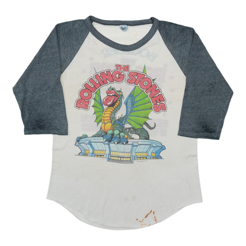 1981 The Rolling Stones Boulder Raglan Shirt Front