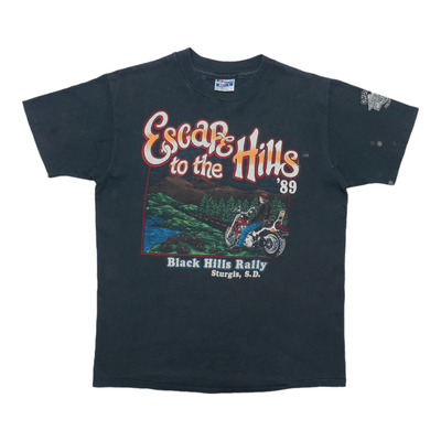 1989 Harley Davidson Escape to the Hills Black Hills Rally Sturgis Shirt