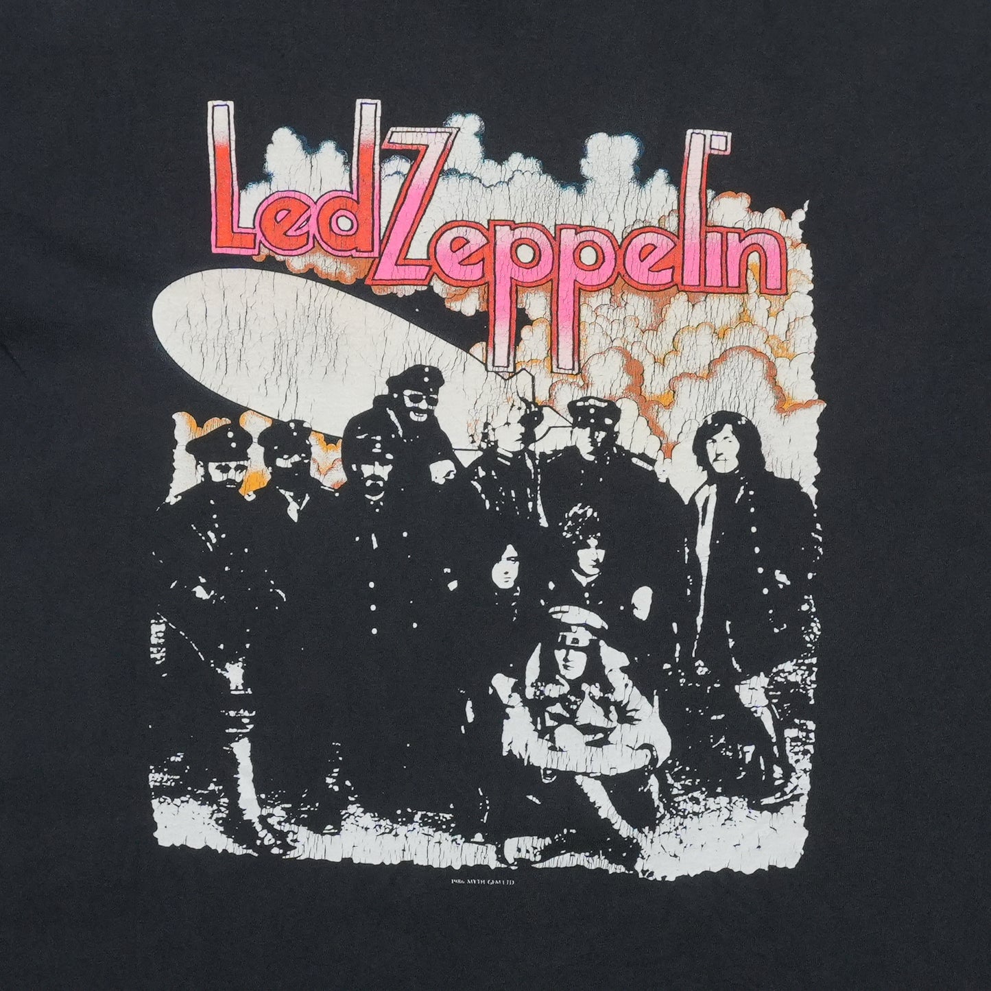 1990s Led Zeppelin Shirt Front Graphic