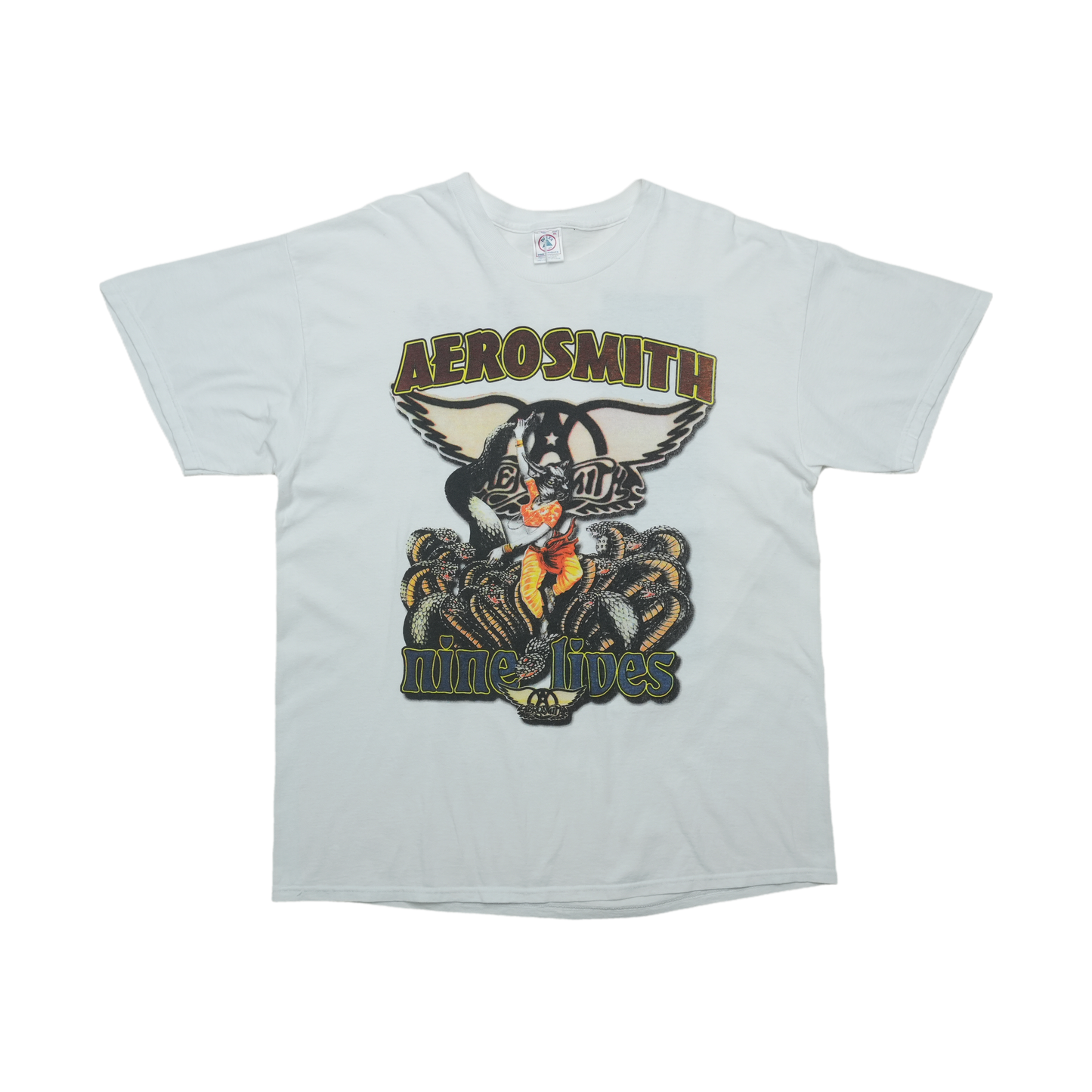 1997 Aerosmith Nine Lives Tour Shirt Front