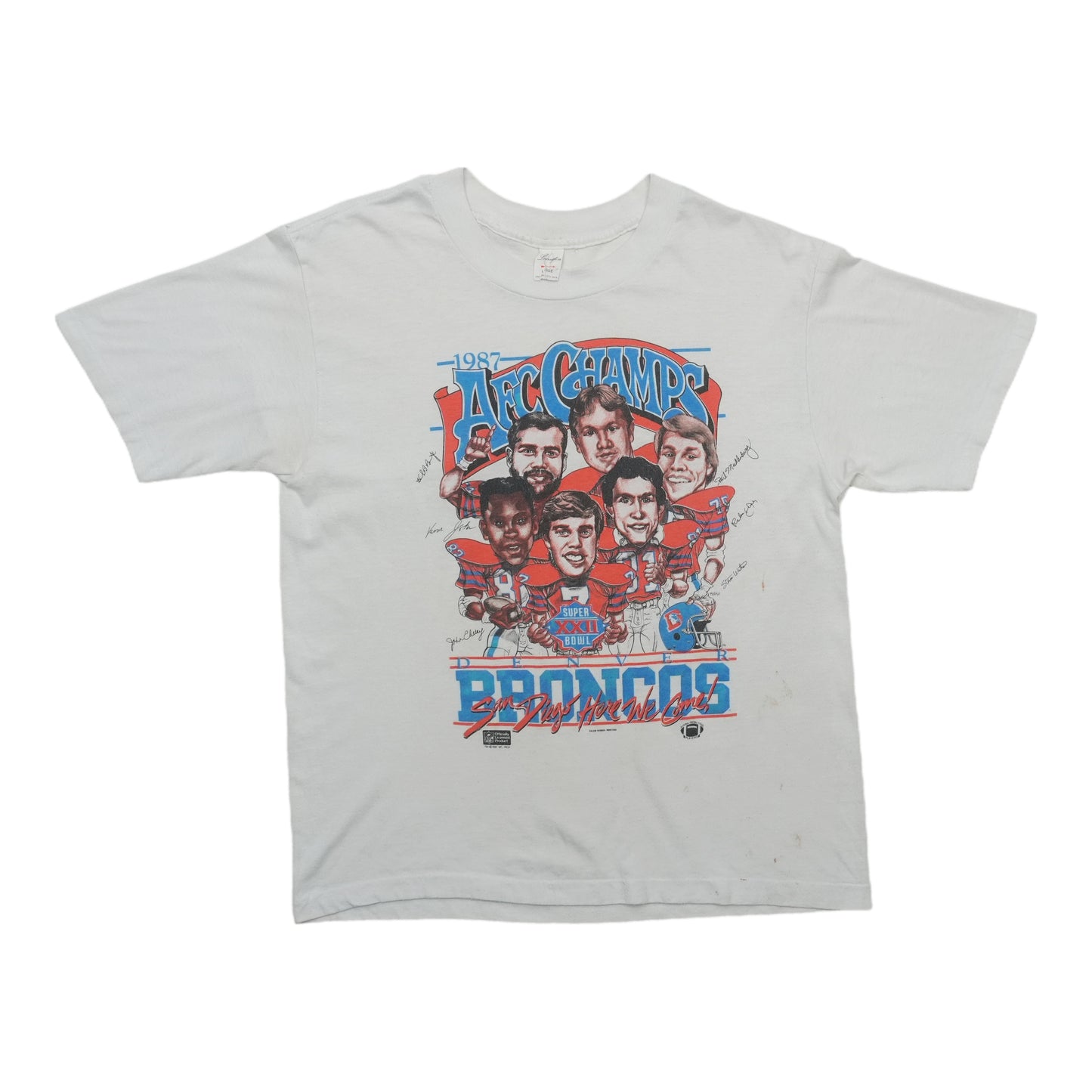 1987 Denver Broncos AFC Champs Shirt Front