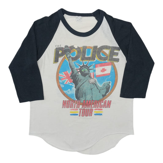 1983 The Police Synchronicity Tour Raglan Shirt Front