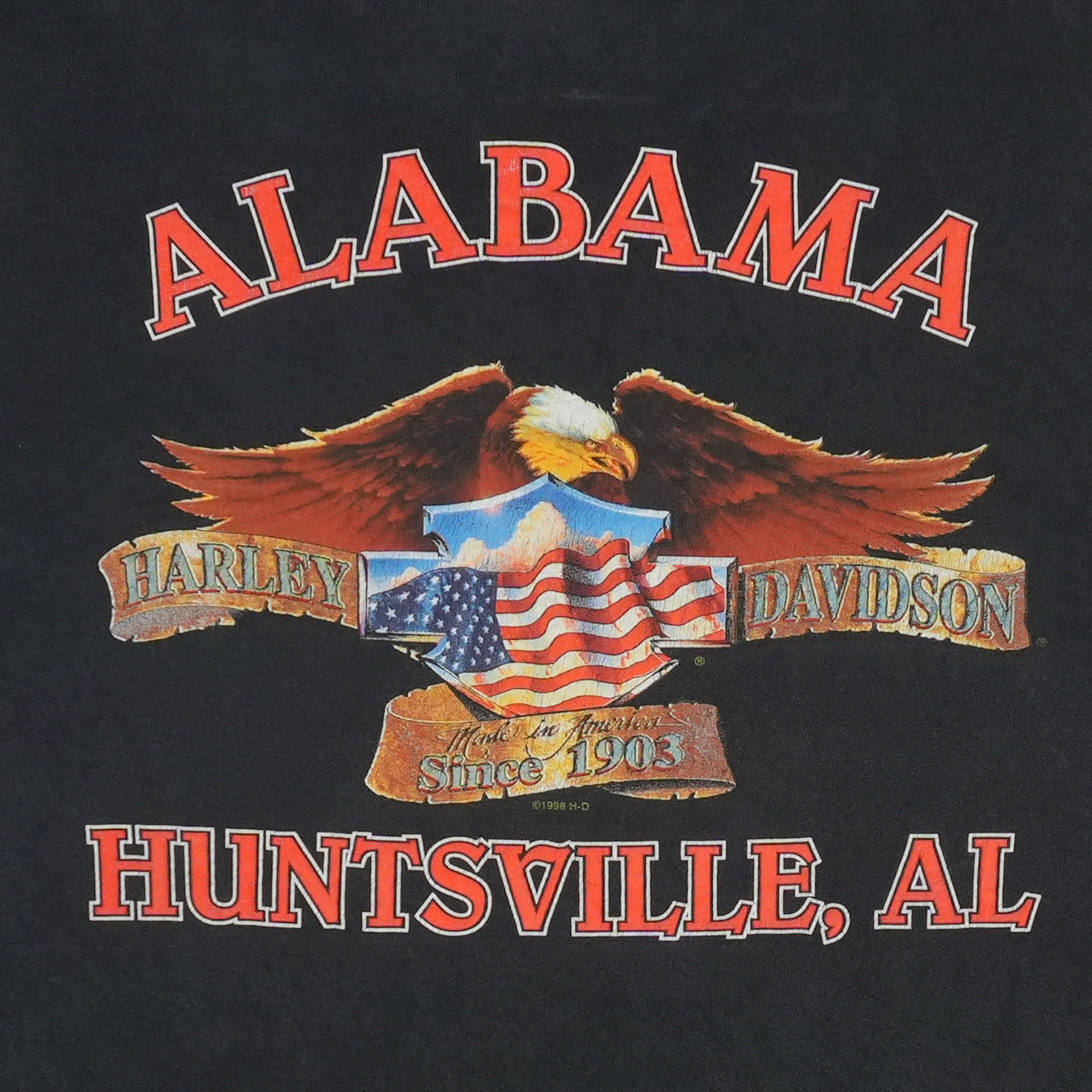 1990s Harley Davidson Huntsville Alabama Shirt