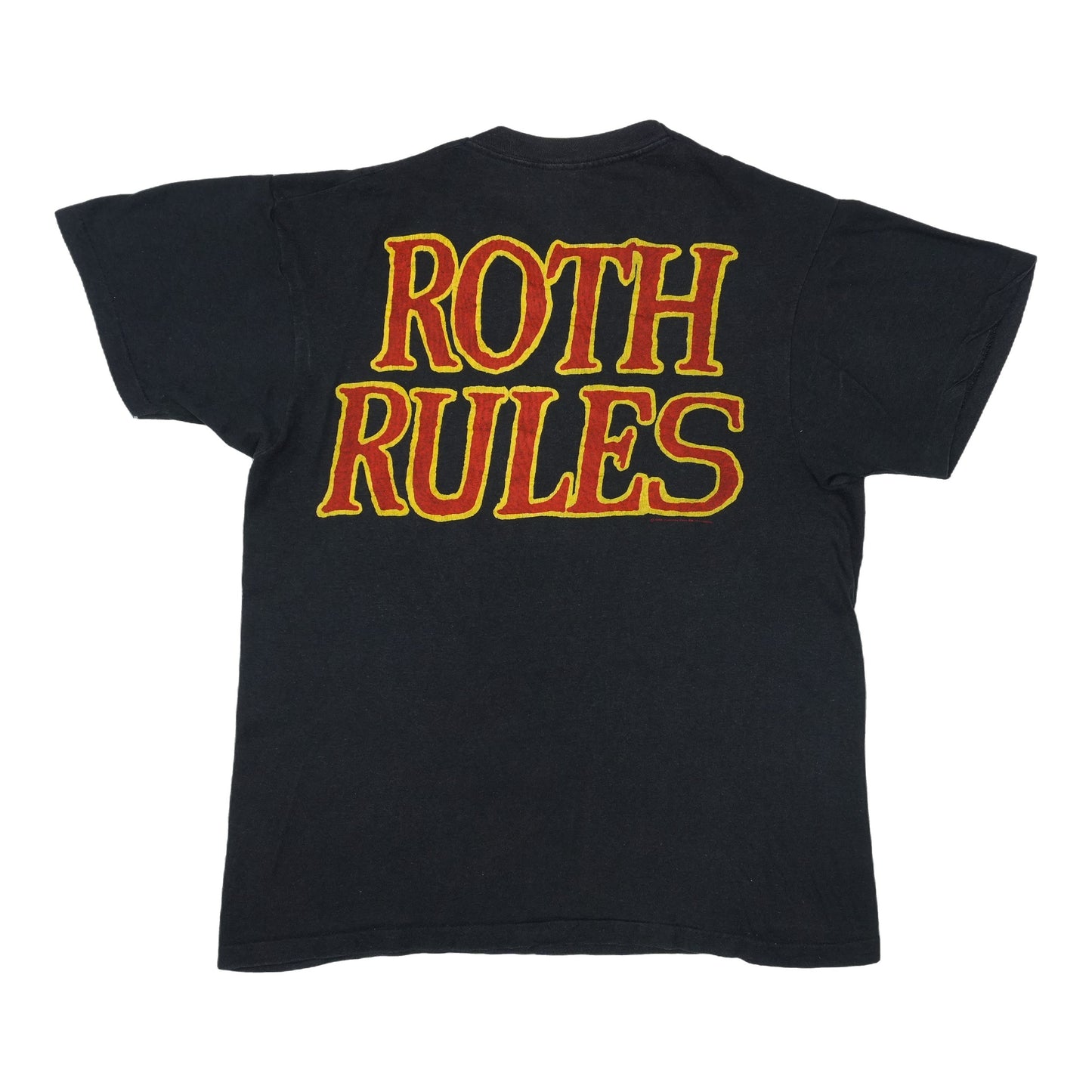 1986 David Lee Roth Eat 'Em and Smile Shirt Back