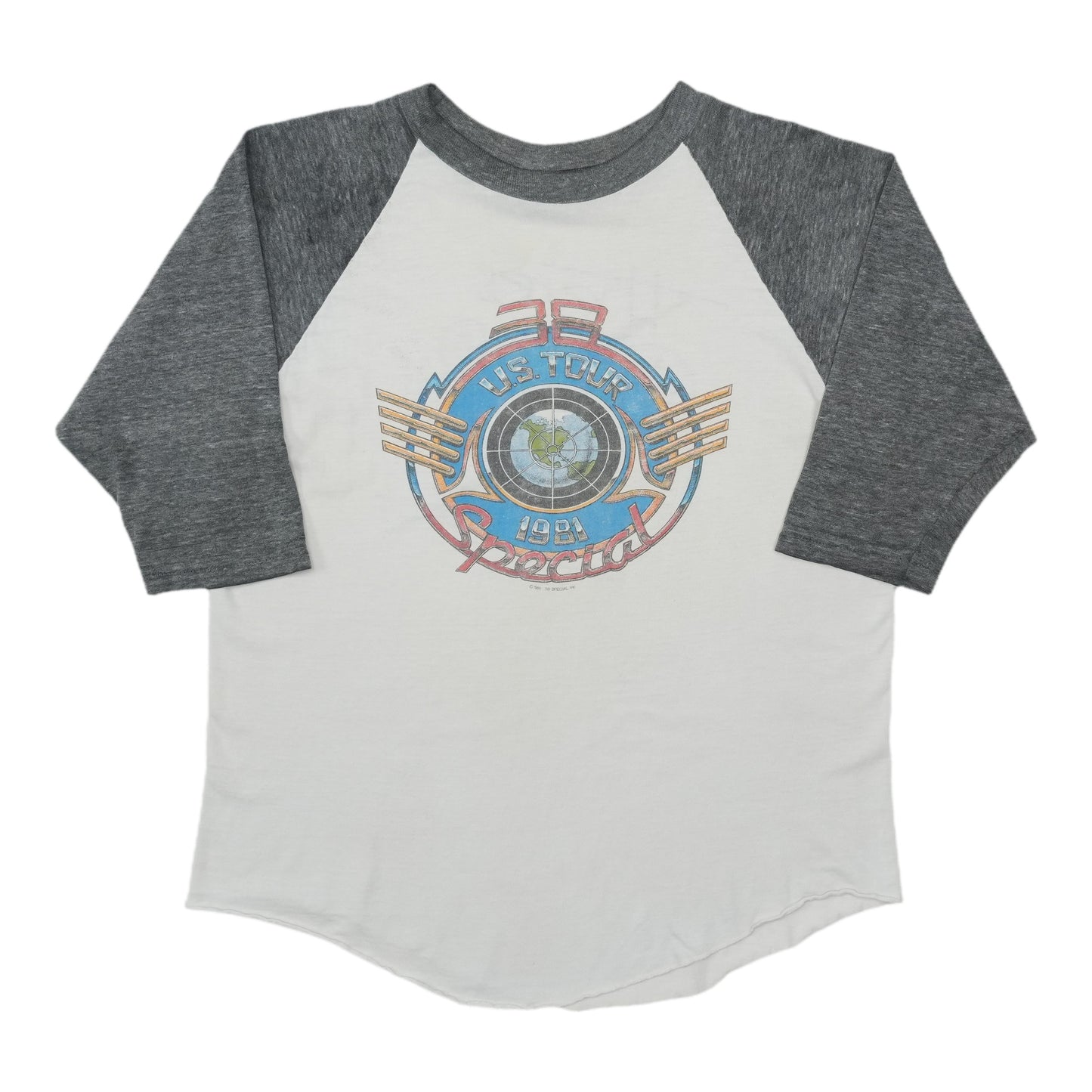 1981 38 Special US Tour Raglan Shirt Front