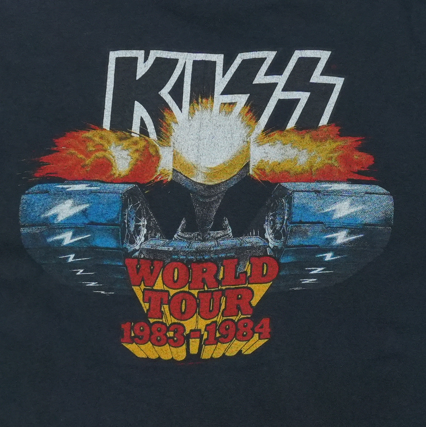 1983 KISS World Tour 83-84 Shirt Detail