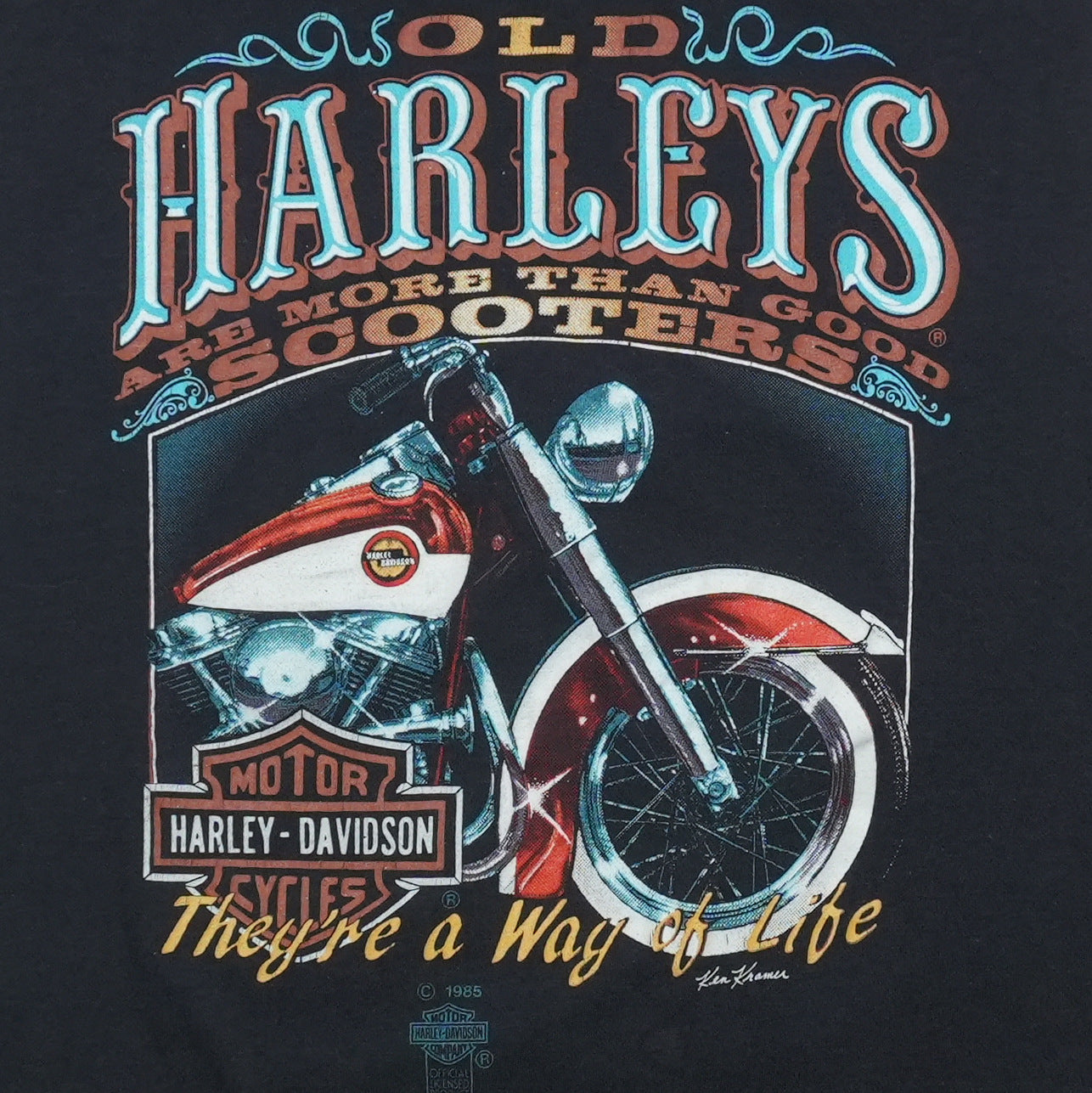 1986 Sturgis Harley Davidson Sleeveless Shirt Front Graphic