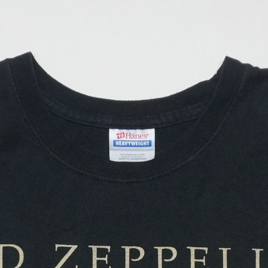 2005 Led Zeppelin Starship Plane Photo Shirt Tag