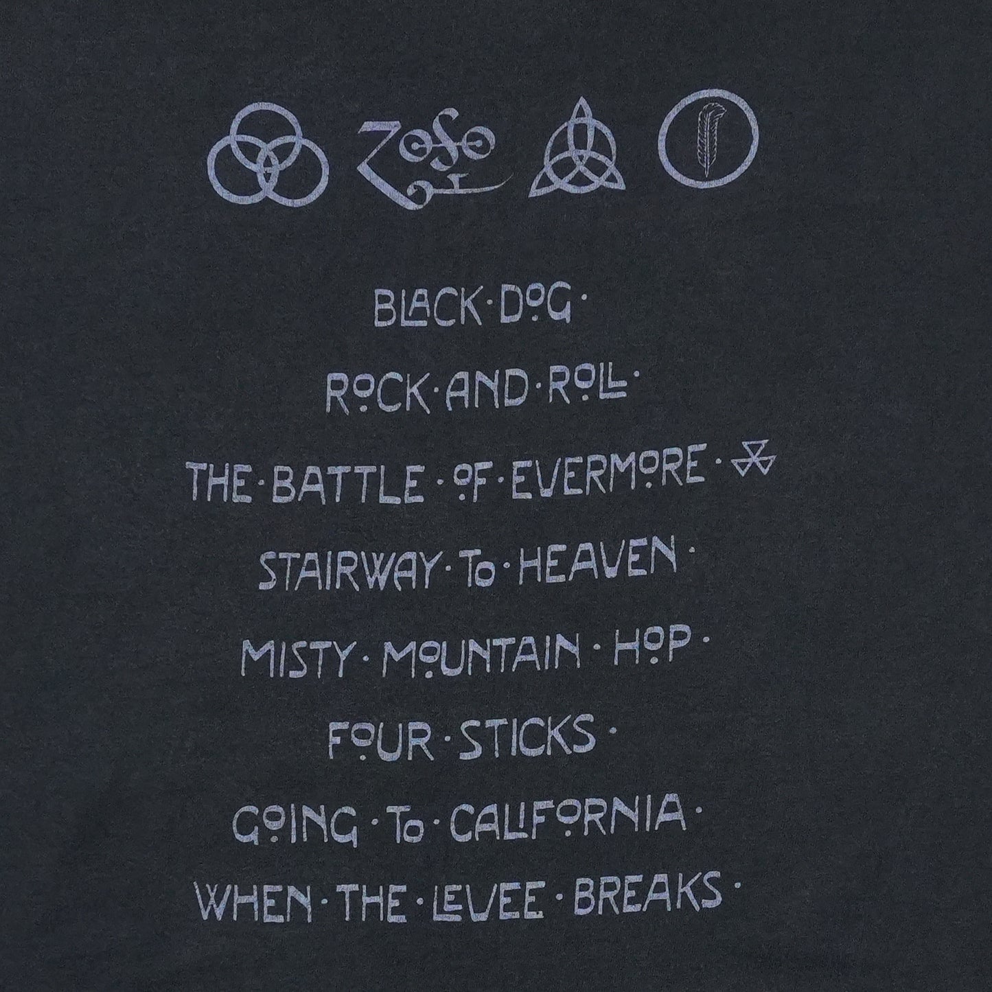 1999 Led Zeppelin Hermit Shirt Front Detail 2