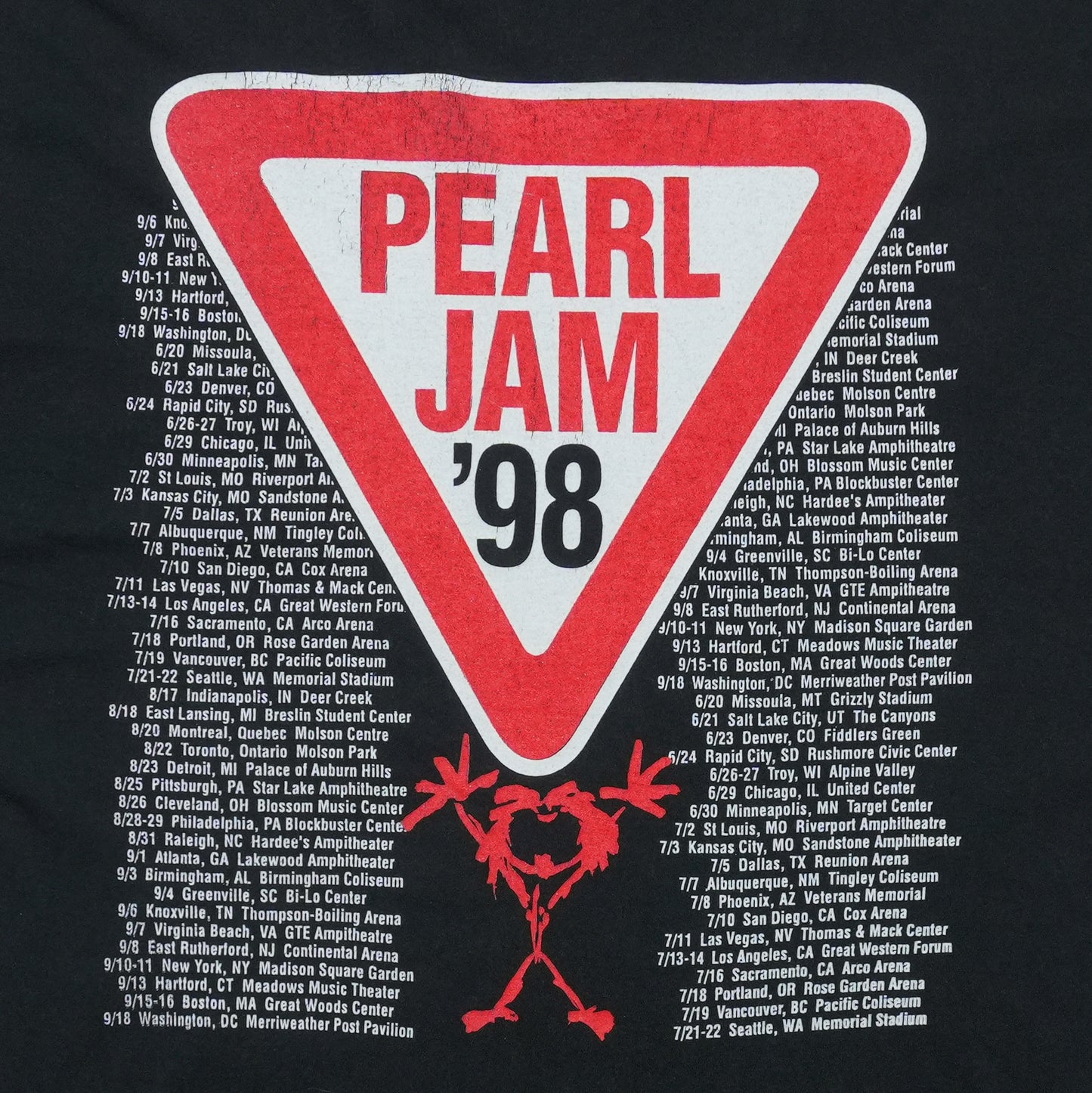 1998 Pearl Jam Yield Tour Shirt Detail 2