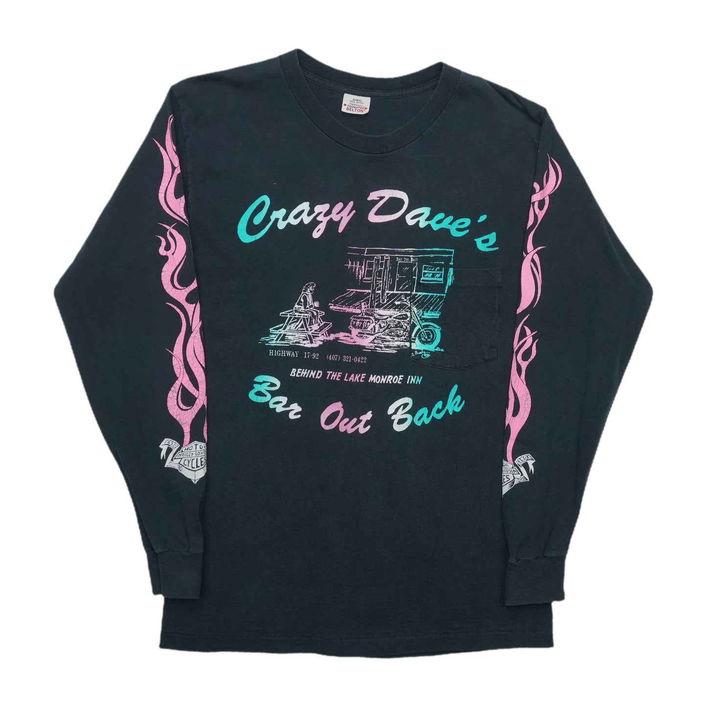 1990s Harley Davidson Bike Week Long Sleeve Shirt Front