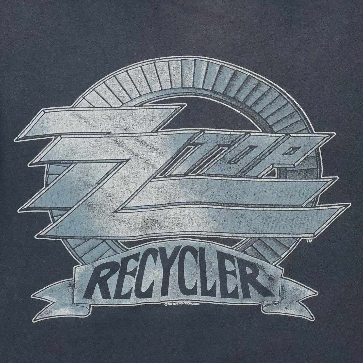 1990 ZZ Top Recycler Shirt Detail 2