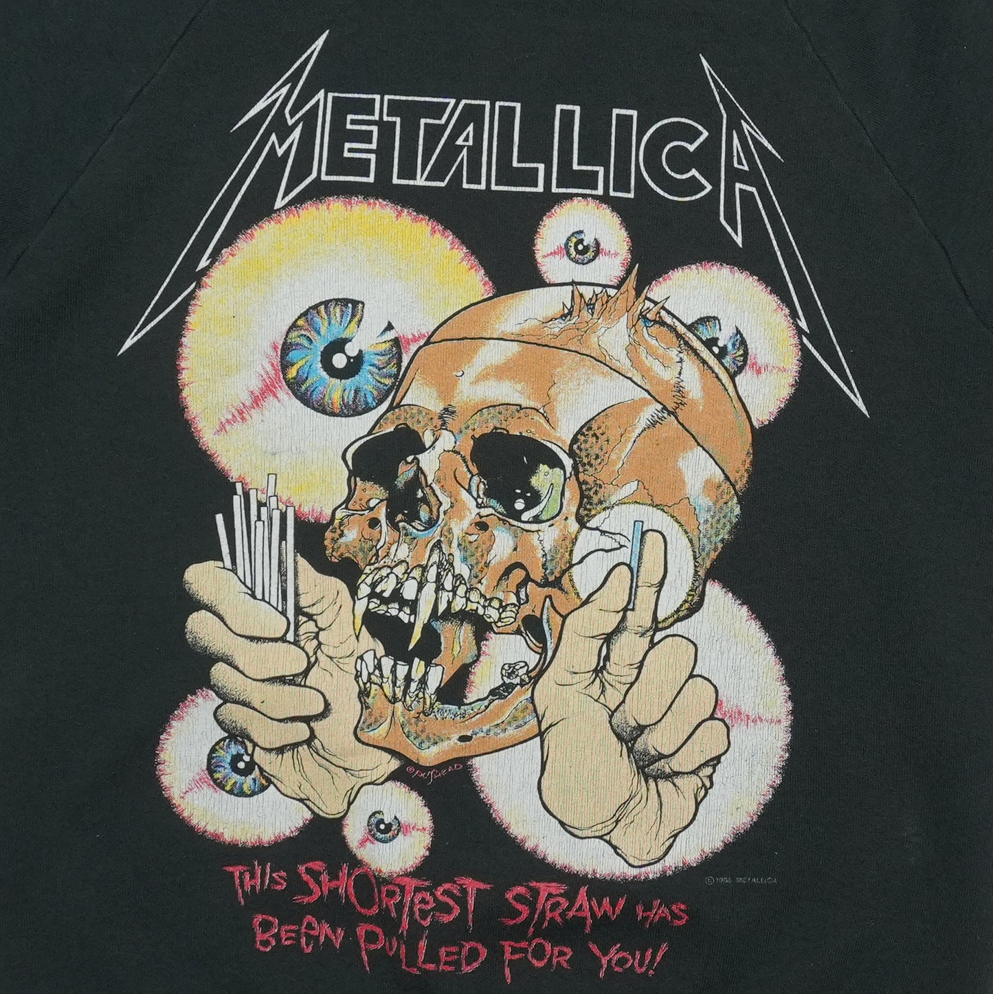 1990s Metallica Shortest Straw Sweatshirt Detail 2