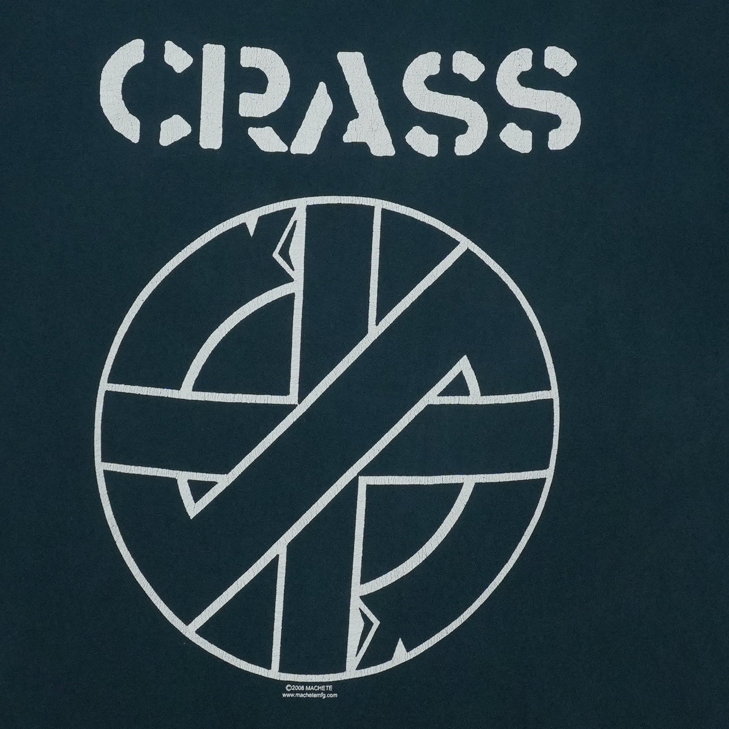 1990s Crass Shirt Front Graphic