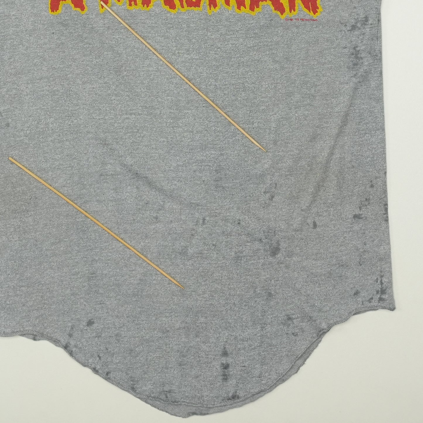 1981 Ozzy Osbourne Diary Of A Madman Raglan Shirt Detail 7