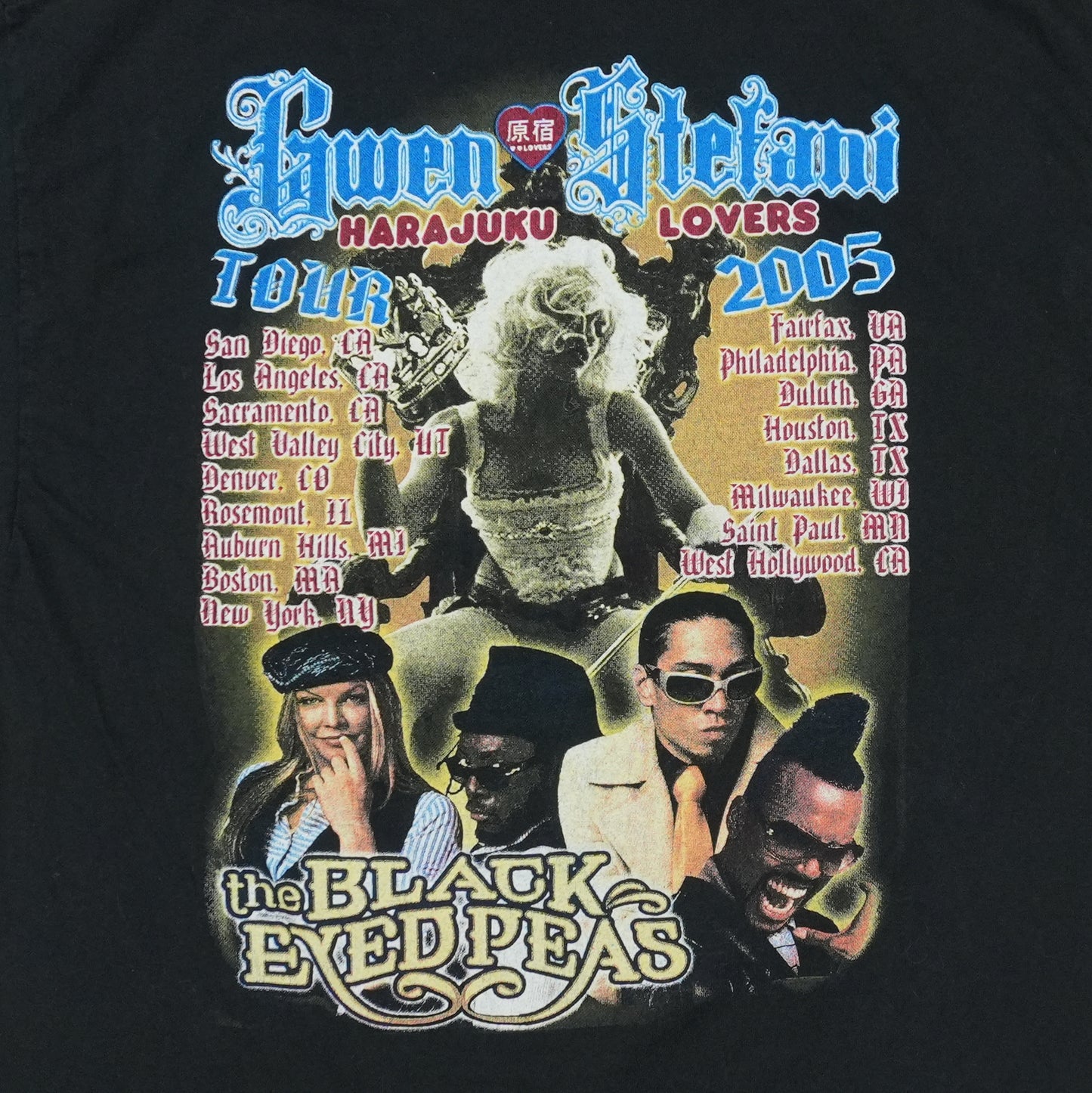 2005 Gwen Stefani Harajuku Lovers Tour Shirt Detail 4