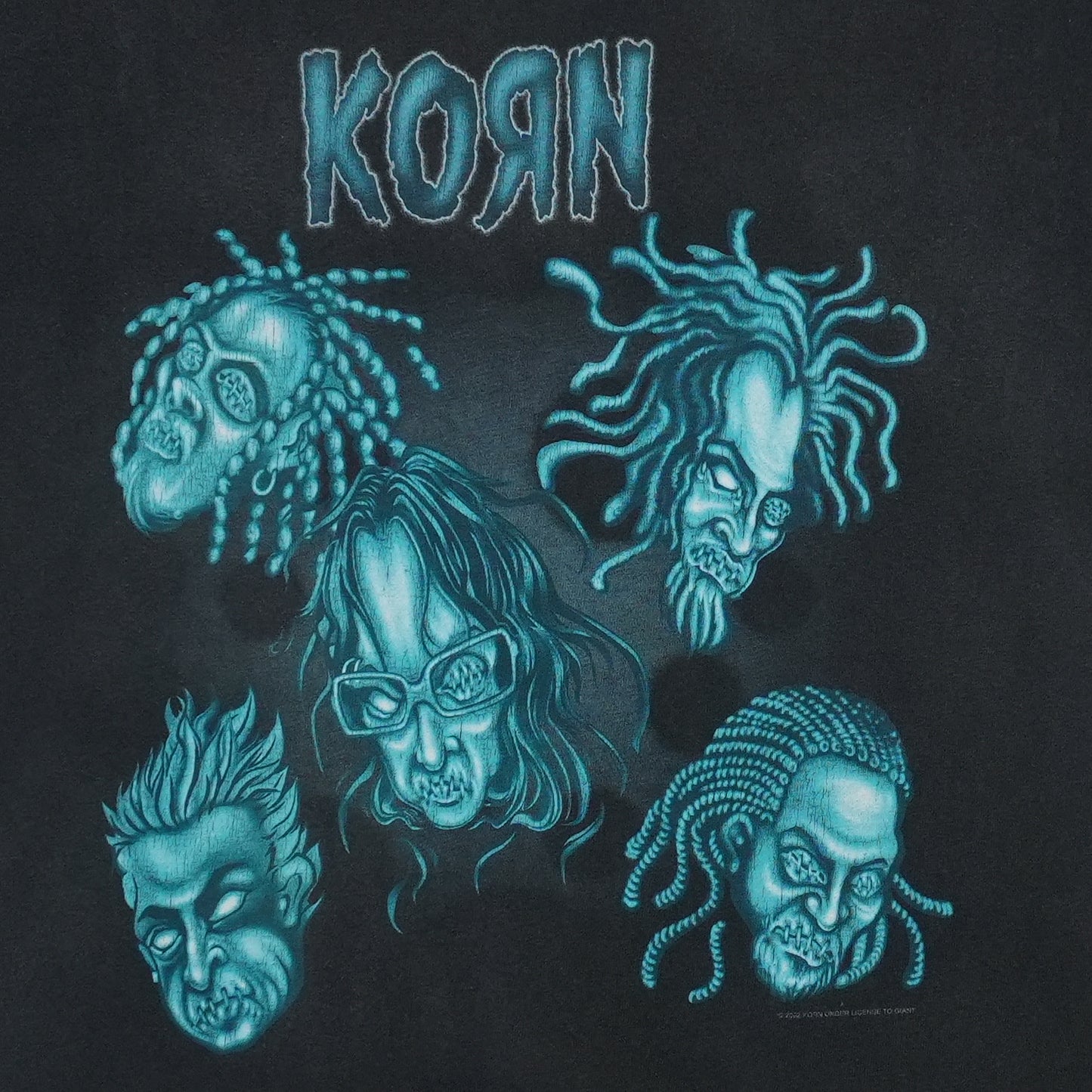 2002 Korn Shirt Front Graphic