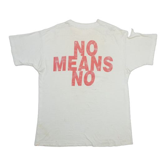 1990s No Means No Kill Everyone Now Shirt Back