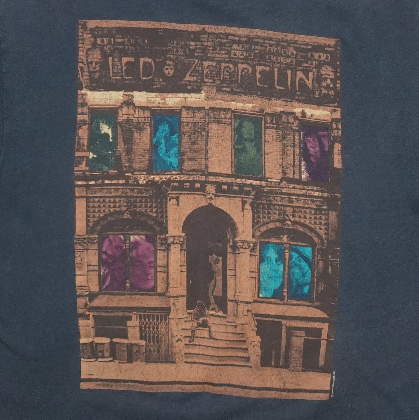 1988 Led Zeppelin Physical Graffiti Shirt Front Detail 1
